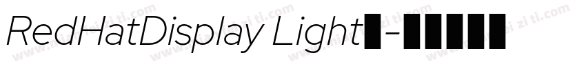 RedHatDisplay Light◆字体转换